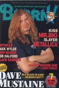 BURRN! 1996年7月号　KISS/DAVE MUSTAINE 他