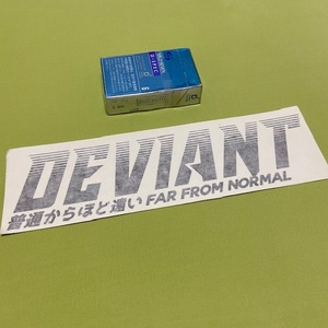 絶版　DEVIANT★黒★　抜き　ステッカー　デビアント　USDM 逸脱した　普通からほど遠い