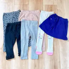 90cm 女の子 ボトムス 10分丈 7分丈 タイツ スカート まとめ売り