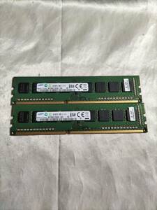 ★DDR3 PC3 4GＸ2枚セット SAMSUNG●メモリ(D40809)