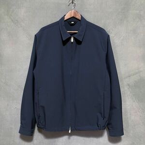 New Balance ニューバランス Met24 HARRINGTON JACKET ポリエステル ハリントンジャケット スイングトップ ブルゾン size.L ネイビー