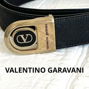 VALENTINO GARAVANI ヴァレンチノガラバーニ ベルト　黒　レザー