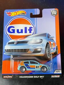 ホットウィール HOTWHEELS Gulf VOLKSWAGEN GOLF MK7 フォルクスワーゲン ゴルフ ガルフ Real Riders