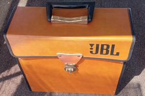 JBL LP用　レザー調 レコードバッグ レコードケース 運搬用 ブラウン×ブラック