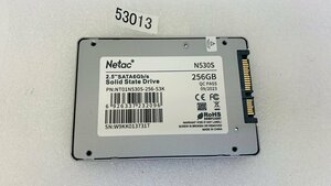 SSD256GB SATA 2.5 インチ SSD256GB NETAC N530S 256GB 2.5 7MM 使用時間0時間