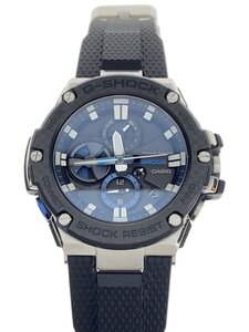 CASIO◆ソーラー腕時計・G-SHOCK/アナログ/ラバー/BLK/BLK