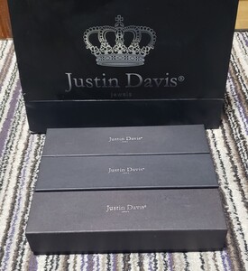 ☆Justin Davis☆未使用ネックレスケースセット　即決☆ROYAL ORDER手提げ袋オマケ