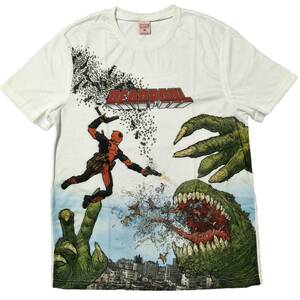 *訳あり*　deadpool　Tシャツ　Mサイズ　白　デッドプール　marvel　アメコミ　マーベル　デップー