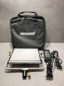 S9501◇NEEWER NL480 照明 光 撮影ライト LED VIDEO LIGHT LEDビデオライト アダプター NW-120300D2 収納バッグ【訳あり】250124