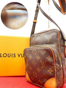 【鑑定済み/美品】 LOUIS VUITTON ルイ・ヴィトン モノグラム アマゾン ショルダーバッグ 斜め掛けバッグ M45236 金具 LV