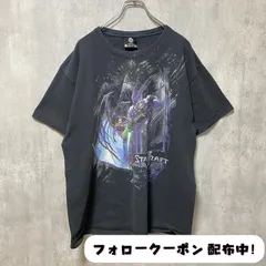 古着 used　STAR CRAFT スタークラフト　BLIZARD　半袖ゲームプリントTシャツ　黒　ブラック　ビッグシルエット　オーバーサイズ