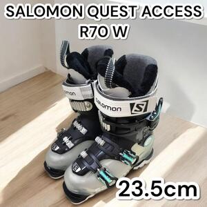 美品サロモン スキーブーツ 23.5cm QUEST ACCESS R70 Salomon クエストアクセス レディース　スケルトン