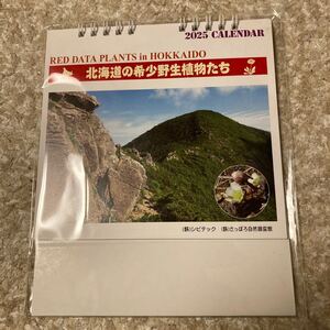 非売品　北海道の希少野生植物たち　2025年　卓上カレンダー