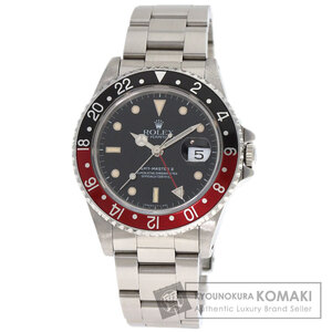 ROLEX ロレックス 16710 GMTマスター2 赤黒ベゼル トリチウム 腕時計 ステンレススチール SS メンズ 中古