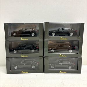 0121C6 未使用★Kyosho 京商 Jcollection LEXUS レクサス LS460L Black 黒 JC52503BK 1/43 6点セット トヨタ ミニカー 自動車 セダン