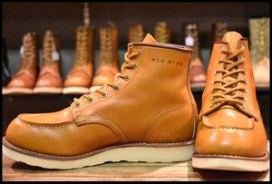 【8E 良品 12年】レッドウィング 9875 アイリッシュセッター ゴールドラセット モックトゥ レースアップ ブーツ redwing HOPESMORE