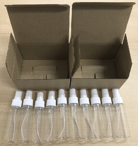 スプレーボトル 30ml 【10本セット】 空ボトル スプレー容器 ミストスプレー 小分け 詰替え 携帯 旅行 外出用 在庫あり