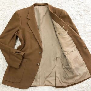 アクアスキュータム【極上のカシミヤ】Aquascutum テーラードジャケット キャメル 2B 総裏地 手触り◎ 着心地◎ 高級感 秋冬 A5(M相当)