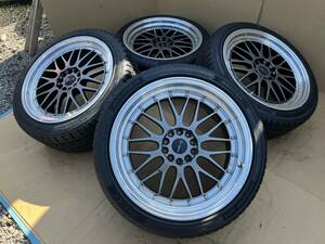 BBS LM タイプ アルファード、ヴェルファイア、エスティマ、クラウンマジェスタ、ノア 9.5J+35 8.5J+35 PCD114.3/120 ほぼ新品のタイヤ BMW