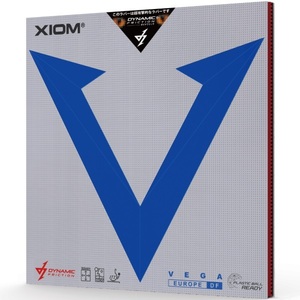 [卓球]VEGA EUROPE DF(ヴェガ　ヨーロッパ) 赤・2.0　XIOM(エクシオン)