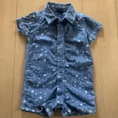 ベビーギャップ　babyGAP  星柄デニム　ロンパース　サイズ80