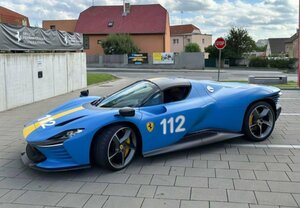 ＜予約品＞　BBR 1/12 Ferrari Daytona SP3 Serie Icona French Racing Blue Matt　ケース付　フェラーリ　BBR1217D