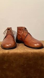 ◆PADRONE ×And A　パドローネ バックジップブーツ サイズ42(27～28cm)チャッカブーツ ブラウン