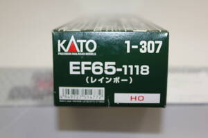 KATO　1-307　EF-65 1000番台　1118号機　レインボー色　電気機関車　(後期型)　HO