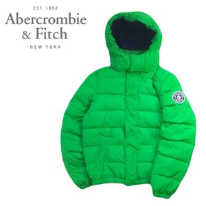 極美品 名作 肉厚極暖 Abercrombie&Fitch 撥水防風 ケンプシェルジャケット ダウンジャケット ブルゾン パーカー メンズL アバクロ 2501153