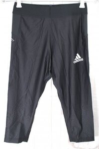 15 02704 ☆ adidas アディダス スポーツタイツ HEAT. RDY ウォリアー ハーフタイツ BJ566 メンズ O ブラック 【アウトレット品】