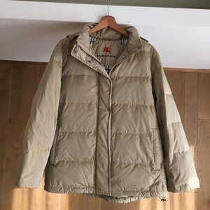 美品　BURBERRY LONDON バーバリーロンドン 高級　ファー　ダウン ジャケット 裏地ノバチェック９号