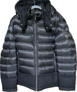 サイズ6 20年製　 MONCLER　モンクレール RIOM リオン　ダウンジャケット　ウール×ナイロン　人気商品 ネイビー XXXL　３L