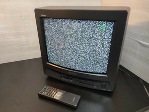 A302/ SONY ソニー KV-14GP3 ブラウン管テレビ Trinitron トリニトロン リモコン付き【動作未確認】【ジャンク】