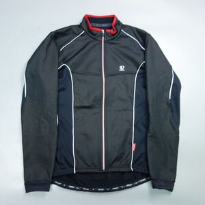 美品 パールイズミ PEARL IZUMI 秋冬 WIND BREAK 裏起毛 サイクリングジャージ 長袖 メンズ L 自転車