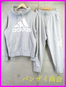 030c35◆良品です◆セットアップ◆adidas アディダス スエットパーカー ジャージスーツ 上下 M/トレーナー/スエットジャージパンツ/メンズ