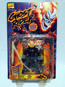 定形外可 トイビズ 1995年 ゴーストライダー 5″ CHAIN WHIPPING GHOST RIDER *コミック付き TOYBIZ マーベル /パニッシャー ウルヴァリン