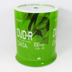 送料無料 DVD-R 100枚 データ用 4.7GB 16倍速 HIDISC VVDDR47JP100/0699ｘ１個