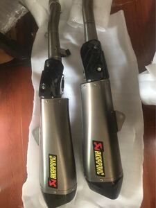 美品 ZX-14R ZZR1400 アクラポビッチ AKRAPOVIC チタン スリップオンマフラー 