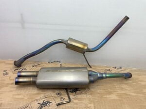 希少 チタン マフラー アルファロメオ 156 Ti 932AXA JTS 16V Fabril ファブリルチタン工芸 社外 チタンマフラー