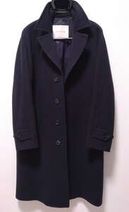 Mackintosh ウールコート/マッキントッシュ/ネイビー紺/英国製スコットランド/サイズ36/BEAMS/ビーバー仕上げ/バルカラー