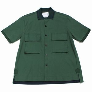 sacai サカイ 23SS Cotton Jersey Shirt コットンジャージーシャツ 1 グリーン