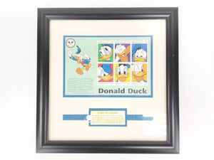 8 ディズニー 限定 150枚 スタンプ アート ギャラリー 切手 ドナルド ダック 額付 STAMP ART GALLERY Donald Duck Disney TDL◆絵 画 縁