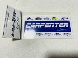 【激レア】Carpenter カーペンター ステッカー ターゲットフィッシュ　限定品 検/ 舞姫 γ BF ブルーチェイサー マグロ 【新品未使用】