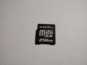  ちょい破損有り　256MB　メガバイト　ELECOM　miniSDカード　フォーマット済み　メモリーカード　ミニSDカード