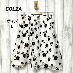 COLZA コルザ ハニーズ (L)　花柄フロッキースカート