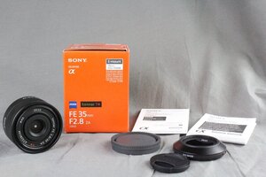 F★【B】SONY Sonnar T* FE 35mm F2.8 ZA SEL35F28Z 広角単焦点レンズ ソニー 元箱付き 3030587