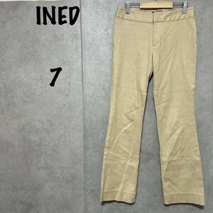 【INED】（7）ストレートパンツ＊ストレッチ＊シンプル＊フォーマル＊＊お出掛け