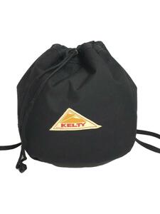 KELTY◆ショルダーバッグ/-/BLK/無地/巾着/裏起毛