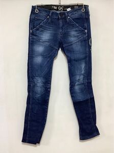 Y-1324 G-STAR RAW ジースターロウ GS3301 ストレッチジーンズ W25 レディース ユーズド加工 ストレッチデニムパンツ ジーパン 