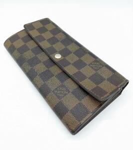 ■ルイヴィトン N61734 ダミエ ポルトフォイユサラ 二つ折り 長財布 ウォレット LOUIS VUITTON カード入れ10枚